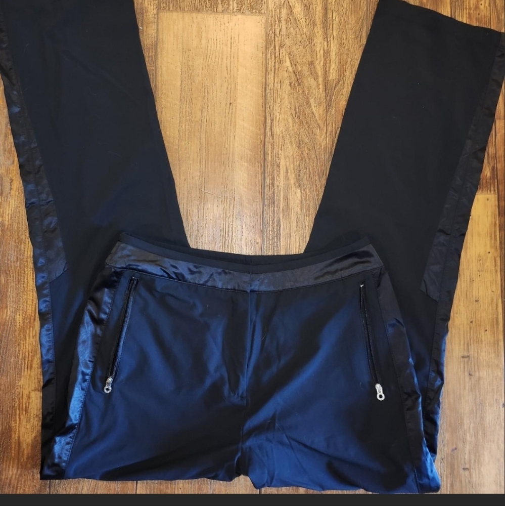 Sexy black and silky side trim dress pants size 6